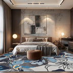 Rugshop Gray Large Floral Non-Slip Area Rug Fade Resistant - Image 9