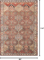Loloi Loren Collection LQ-16 Spice/Multi 7'-6" x 9'-6" Area Rug - Image 3
