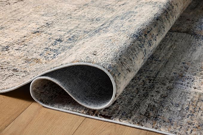 Loloi Teagan Collection TEA-05 Denim/Slate 3'-4" x 5'-7" Accent Rug, Soft - Image 7