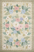 Loloi Rifle Paper Co. Rosa Collection RSA-02 Cream/Multi 7'-6" x 9'-6" Area Rug - Image 2