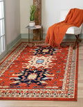 Unique Loom Taftan Collection Border Geometric Tribal Inspired Design Area Rug by UniqueLoom