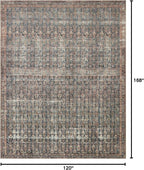 Loloi Amber Lewis Billie Collection, Ocean & Brick 10'-0" x 14'-0" Area Rug – - Image 2