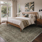8x10 Area Rug Machine Washable Boho Rug - Image 2