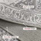XWZO Entryway Area Rug 2x3ft — Soft Vintage Low Pile Non-Slip Backing Door - Image 4