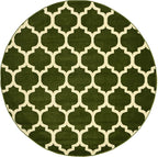 Rugs.com Lattice Collection Rug – 6 Ft Round Dark Green Medium Rug Perfect - Image 3