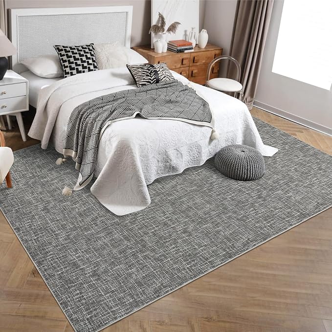 RUGSREAL Bedroom Area Rug 4x6 Modern Abstract Area Rug Stain Resistant Small - Image 2