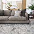 RUGGABLE Washable Vintage Area Rug – Sarrah Blue Quartz 6x9, Stain-Resistant by RUGGABLE