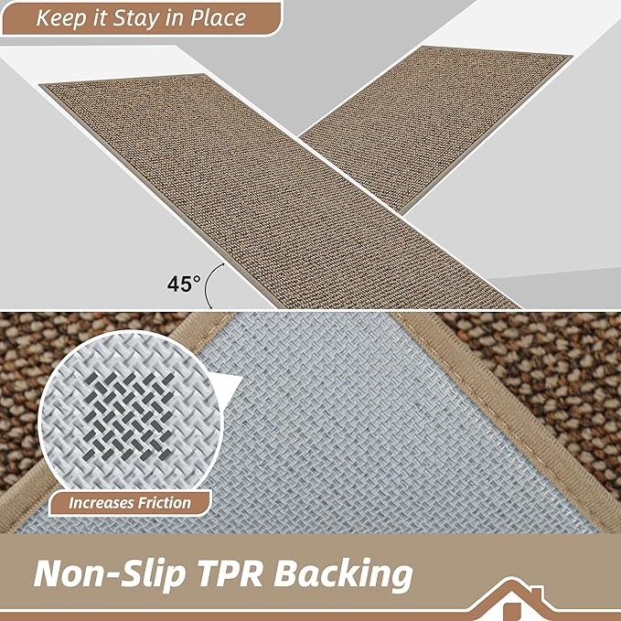 BEQHAUSE Hallway Runner Rugs 2.6x10, Hallway Rug Non-Slip Washable, Runner Rug - Image 4