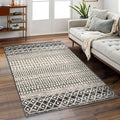 Boho Rugs for Living Room, 4x6 Moroccan Vintage Non-Slip Large Area Rug by Nailttos