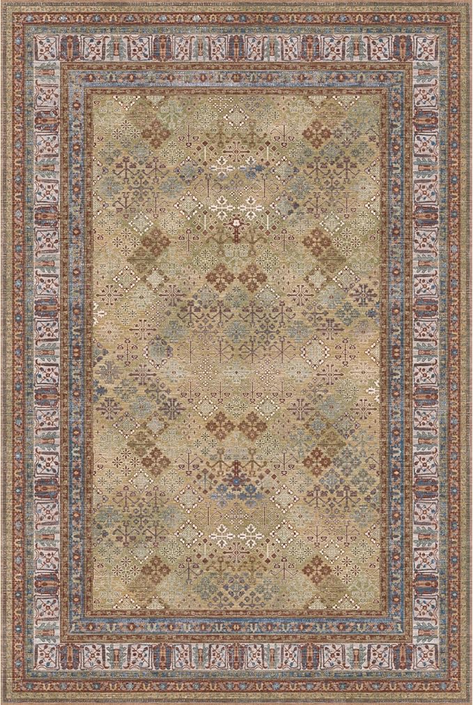 Kuden 5x7 Area Rug, Machine Washable Area Rug by KudenRugs