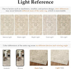 HUGEAR 9x12 Machine Washable Area Rugs Vintage Beige - Image 8