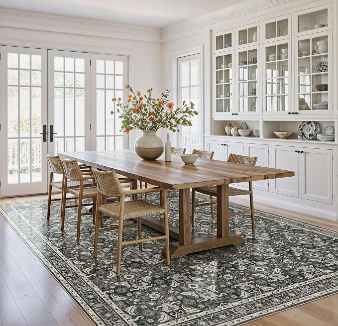 WITSHOCK Living Room Area Rugs 10x13: Soft Non-Slip Backing Washable Rugs - Image 2