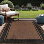 Beverly Rug Outdoor Rug 8x10 Modern Bordered Area Rugs by BeverlyRug