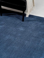 Rugsotic Carpets Hand Knotted Gabbeh Wool 6'x9' Area Rug Solid Blue L00111 - Image 3