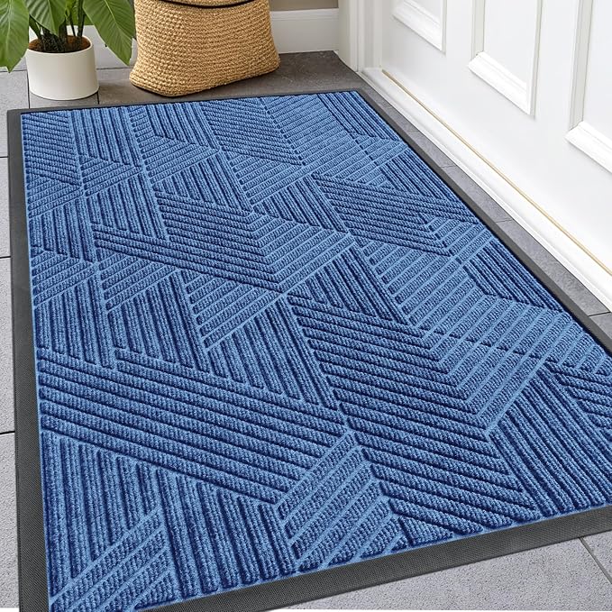 Kitinjoy Front Door Mat Outside Entrance, Sturdy Natural Dirt Trapper, Heavy by Kitinjoy