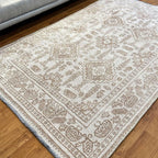Alfa Rich 5x8 Beige Off White Washable Area Rugs - Image 3