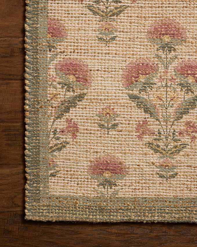Loloi Chris Loves Julia Rue Collection RUE-01 Sage/Blush 3'-6" x 5'-6" Accent - Image 5