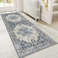 GENIMO 2'6"x10 Runner Rugs for Hallway, Machine Washable Non Slip Vintage Rugs by GENIMO