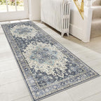 GENIMO 2'6"x10 Runner Rugs for Hallway, Machine Washable Non Slip Vintage Rugs by GENIMO