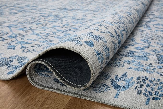 Loloi Rifle Paper Co. Maison Collection MAO-07 Blue 7'-6" x 9'-6", .19" Pile - Image 4