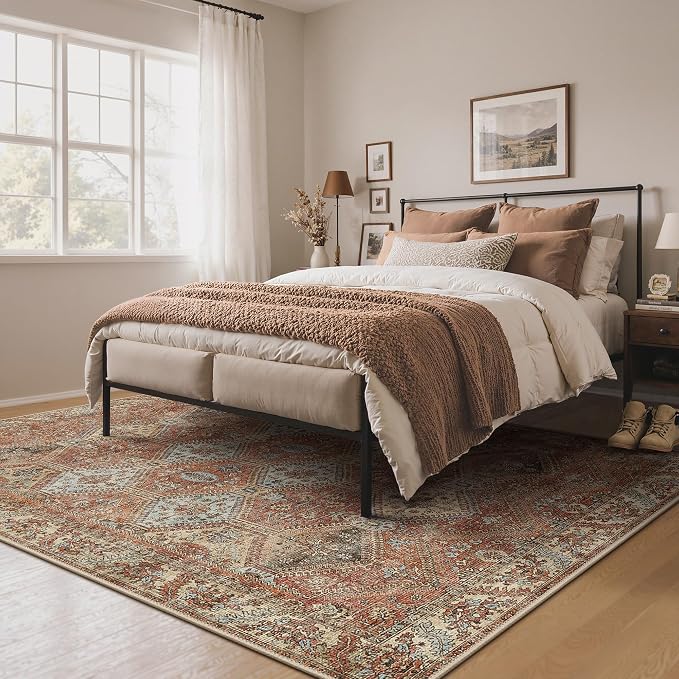 Bavni Clearance 6x9 Area Rugs for Living Room, Machine Washable Rug Non Slip - Image 4