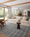 Loloi Angela Rose Ember Collection EMB-03 Blue/Beige 2'-7" x 10'-0" Runner Rug by Loloi