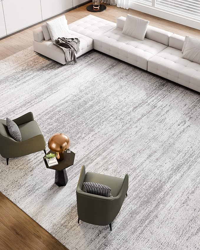 VEVOR 10 x 14 ft Area Rug Large Washable Rug Non-Slip and Tear-Resistant Soft - Image 3