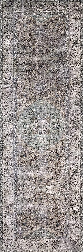 Loloi Layla Collection LAY-06 Taupe/Stone 2'-6" x 9'-6" .13" Thick Runner Rug - Image 7