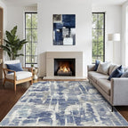 Washable Rug 8x10 Area Rug for Living Room Bedroom, Large Modern Abstract Rug - Image 6