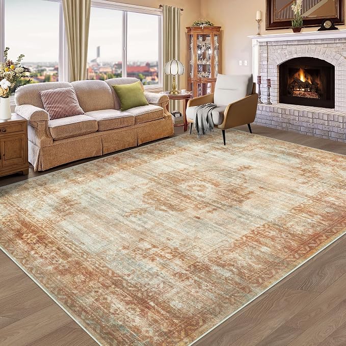 Vintage Living Room Area Rug by AOYAOMI