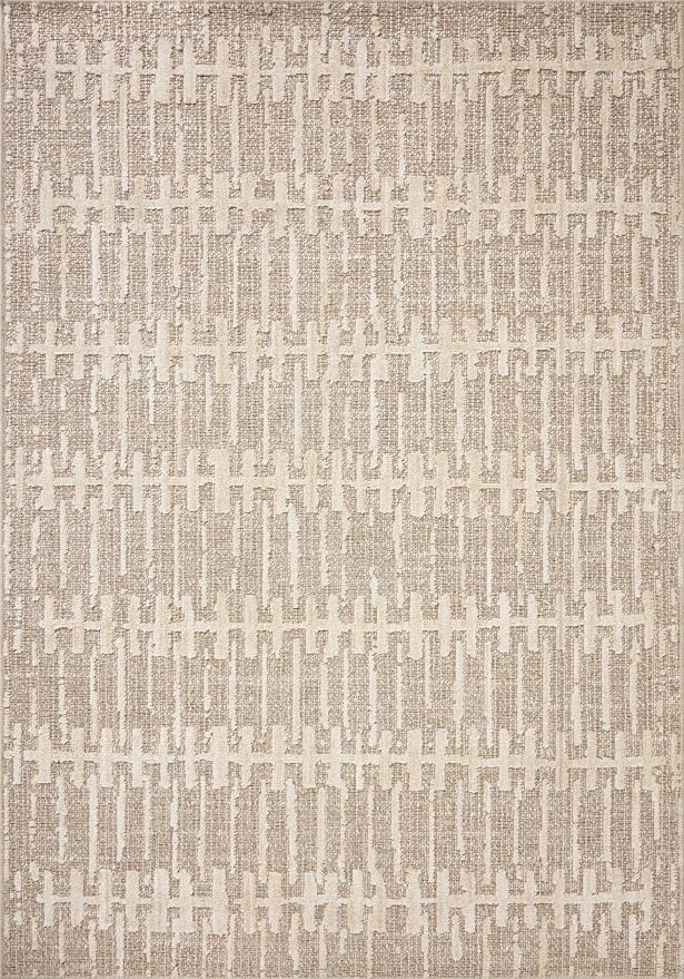 Loloi Amber Lewis Bexley Collection BEX-02 Taupe/Natural 6'-6" x 9'-3" Area Rug - Image 2