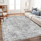 Washable Area Rug 3'x5' Vintage Traditional Floor Cover Foldable Thin Rugs - Image 2