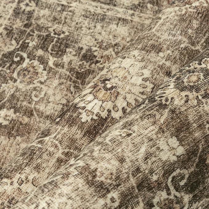 10x12 Brown Vintage Area Rug for Living Room Bedroom Large Distressed Rustic - Image 9