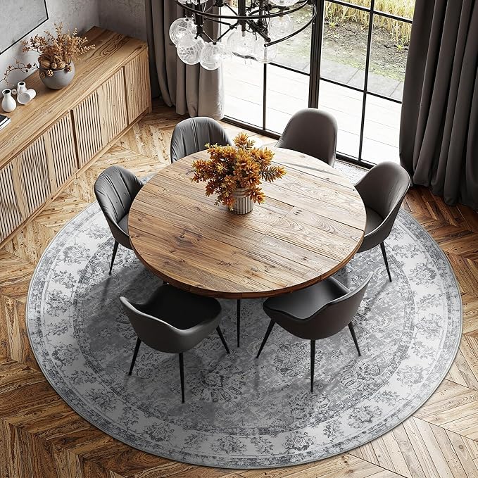 jinchan Fiora Round Rug 7ft Area Rug - Image 2