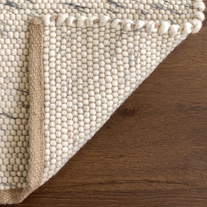 Rugs USA Hamptons Marled Ivory/Grey, Hand Woven, Soft and Cozy, High Traffic - Image 3