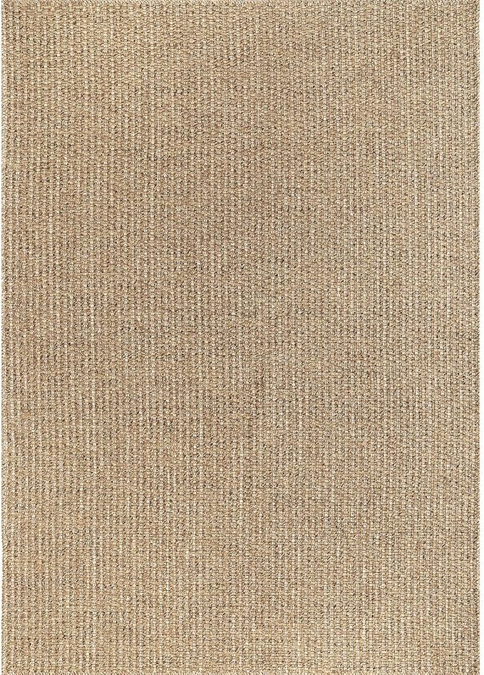 Easy Jute Rugs 5x7 Natural Color Living Room Indoor Outdoor Area Rug - Image 3