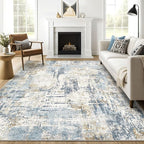 10x14 Area Rugs Living Room: Washable Large Abstract Modern Soft Rug Stain by LOONGRUG