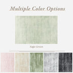 Sage Green Rugs for Bedroom, Small Boho Abstract Washbale Non Slip Area Rug for - Image 6