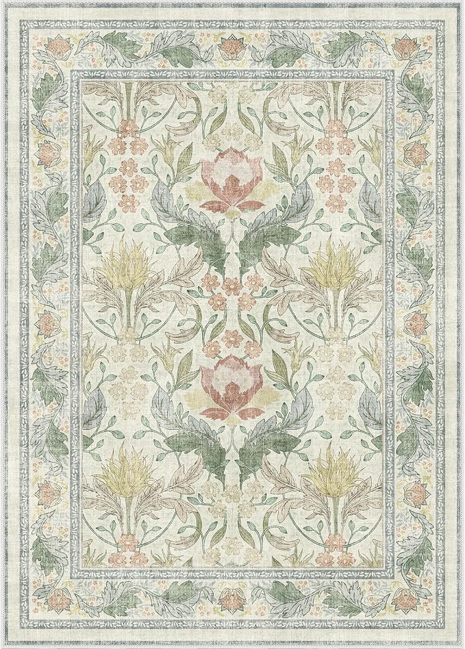 Bavni 8x10 Area Rugs for Living Room, Microfiber Machine Washable Non-Slip - Image 9