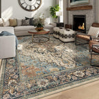 6x9 Machine Washable Area Rug for Living Room, Kids and Pets Friendly for by GERUIMO
