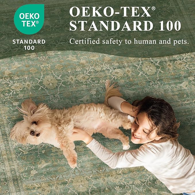 HelloTree Washable Rugs 8x10 Area Rug - Image 6