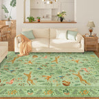 DUKINO 6x9 Rug, Washable Animal Living Room Rug - Image 2