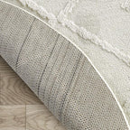 Antep Rugs Palafito 5x5 Geometric Shag Diamond High-Low Pile Textured Indoor - Image 5