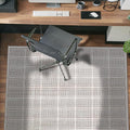 Rugshop Bohemian Stripe Lines Washable Non Slip Area Rug 3' x 5' Ivory by Rugshop