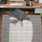 Rugshop Bohemian Stripe Lines Washable Non Slip Area Rug 3' x 5' Ivory by Rugshop