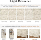Light Brown Area Rug 8x10 Machine Washable Large Vintage Living Room Distressed - Image 2