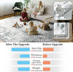 2x3 Machine Washable Area Rug for Entryway, Kids and Pets Friendly for Bedroom - Image 7