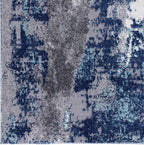 LUXE WEAVERS Euston Collection D.Blue-L.Blue 4x5 Modern Abstract Area Rug - Image 4