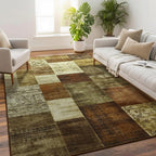 Tepook Modern Area Rug for Living Room, 4x6 Geometric Large Rugs for Bedroom - Image 2