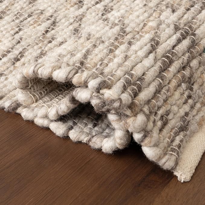 Rugs USA Marilyn Charcoal/Ivory, Hand Woven, Soft and Cozy, High Traffic - Image 5